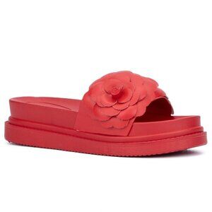 New York And Company Women's Camilia Platform Slide Sandals